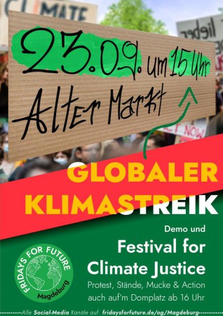 Globaler Klimastreik mit Festival for Climate Justice