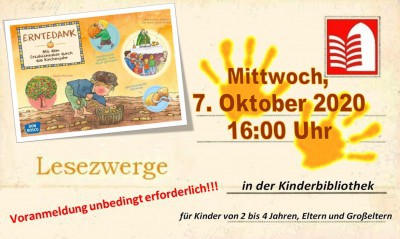 Lesezwerge - Vorlesestunde für die Allerkleinsten