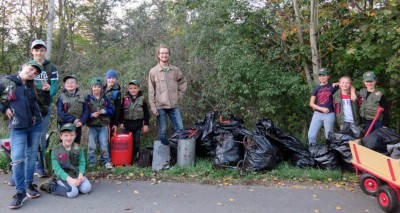 Öffentliche Müllsammlung