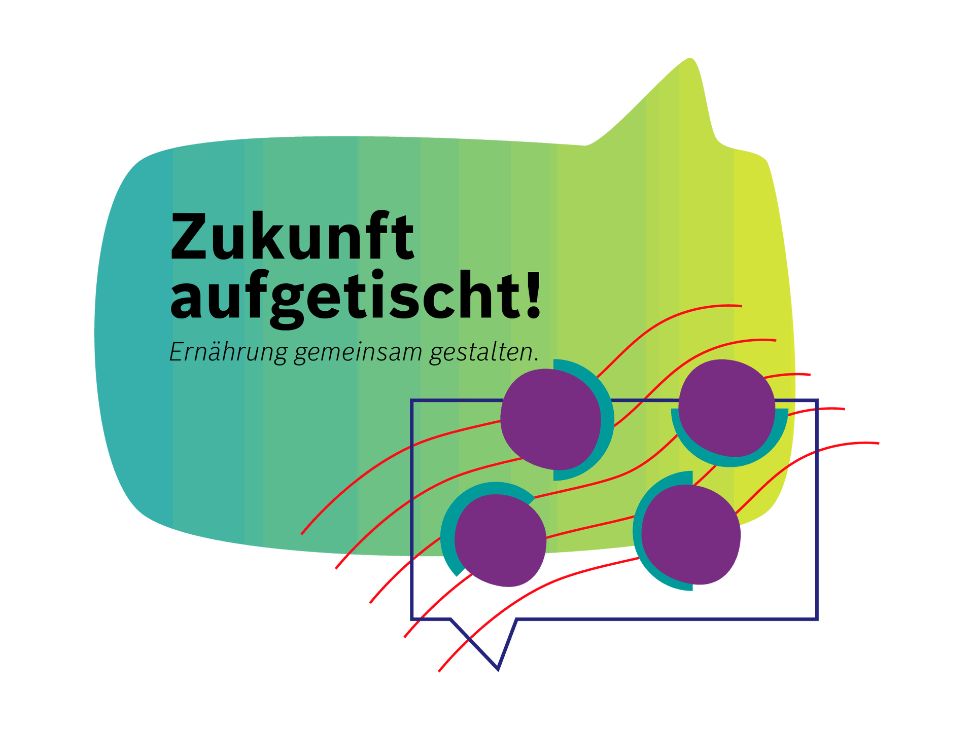 Logo Förderprogramm Zukunft aufgetischt
