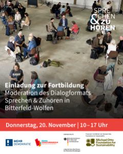 Fortbildung zur Moderation des Dialogformats Sprechen & Zuhören